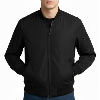 12 Pack Adult Spring Bomber Jacket in Black