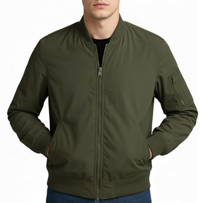 12 Pack Adult Spring Bomber Jacket in Olive