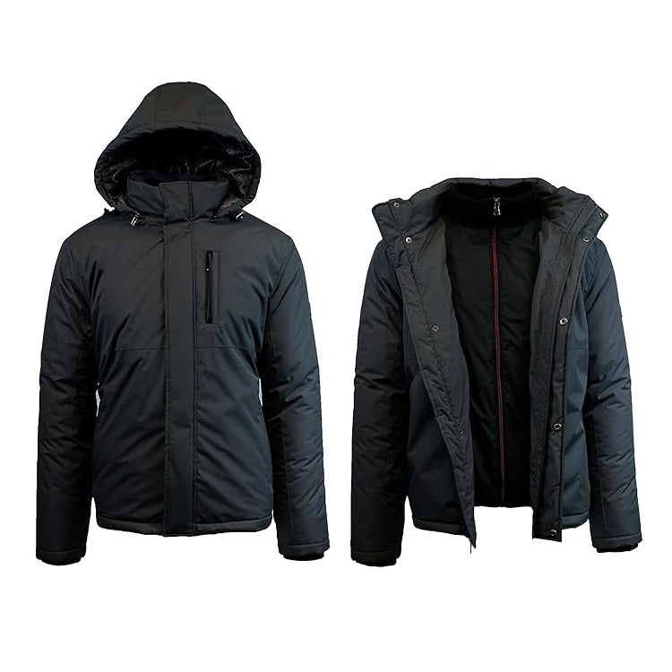 24 Pack Men's Heavyweight Windbreaker Jacket - Navy
