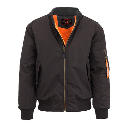 12 Pack Men's Heavyweight Bomber Flight Jacket - Olive