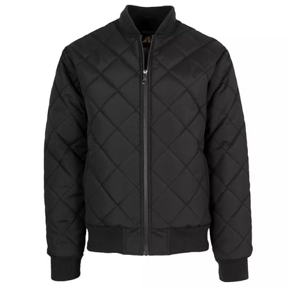 12 Pack Men's Padded Quilted Bomber Jacket – Black