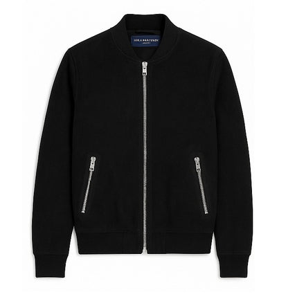 12 Pack Adult Faux Suede Bomber Jacket - Black