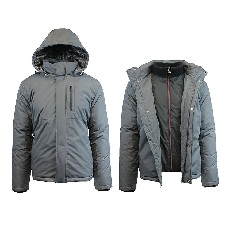 24 Pack Men's Heavyweight Windbreaker Jacket - Navy