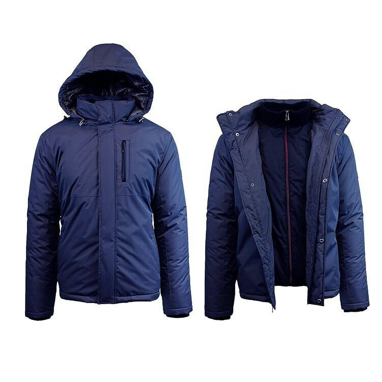 24 Pack Men's Heavyweight Windbreaker Jacket - Navy