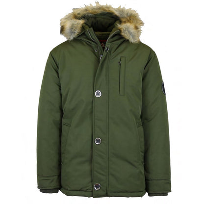 24 Pack Men's Heavyweight Parka Jacket with Fur Hood – Olive