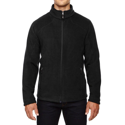 24 Pack Men's Polar Fleece Full Zip Jacket - Black